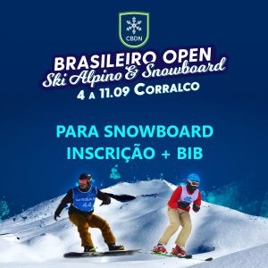 Para Snowboard Inscrição e Bib de competição