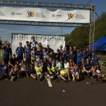 Organização e atletas na segunda etapa do Circuito Brasileiro de Rollerski